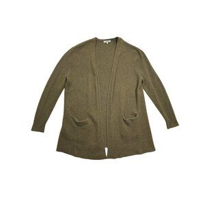 Madewell Cardigan Sweater Womens Large Green‎ Ryder Merino Wool Alpaca Blend
